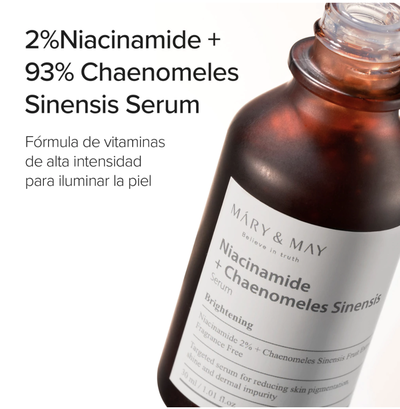 NIACINAMIDA + CHAENOMELES SINESIS SERUM 